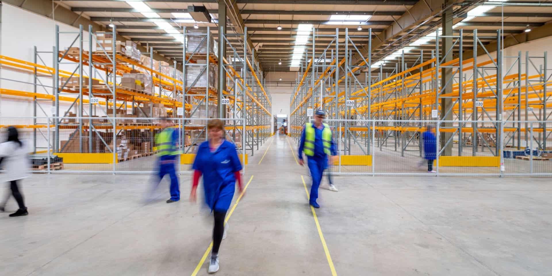 warehouse workers dealing with a labor shortage